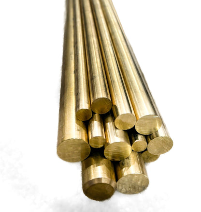 A bundle of brass round bar that can be use for brass drifts