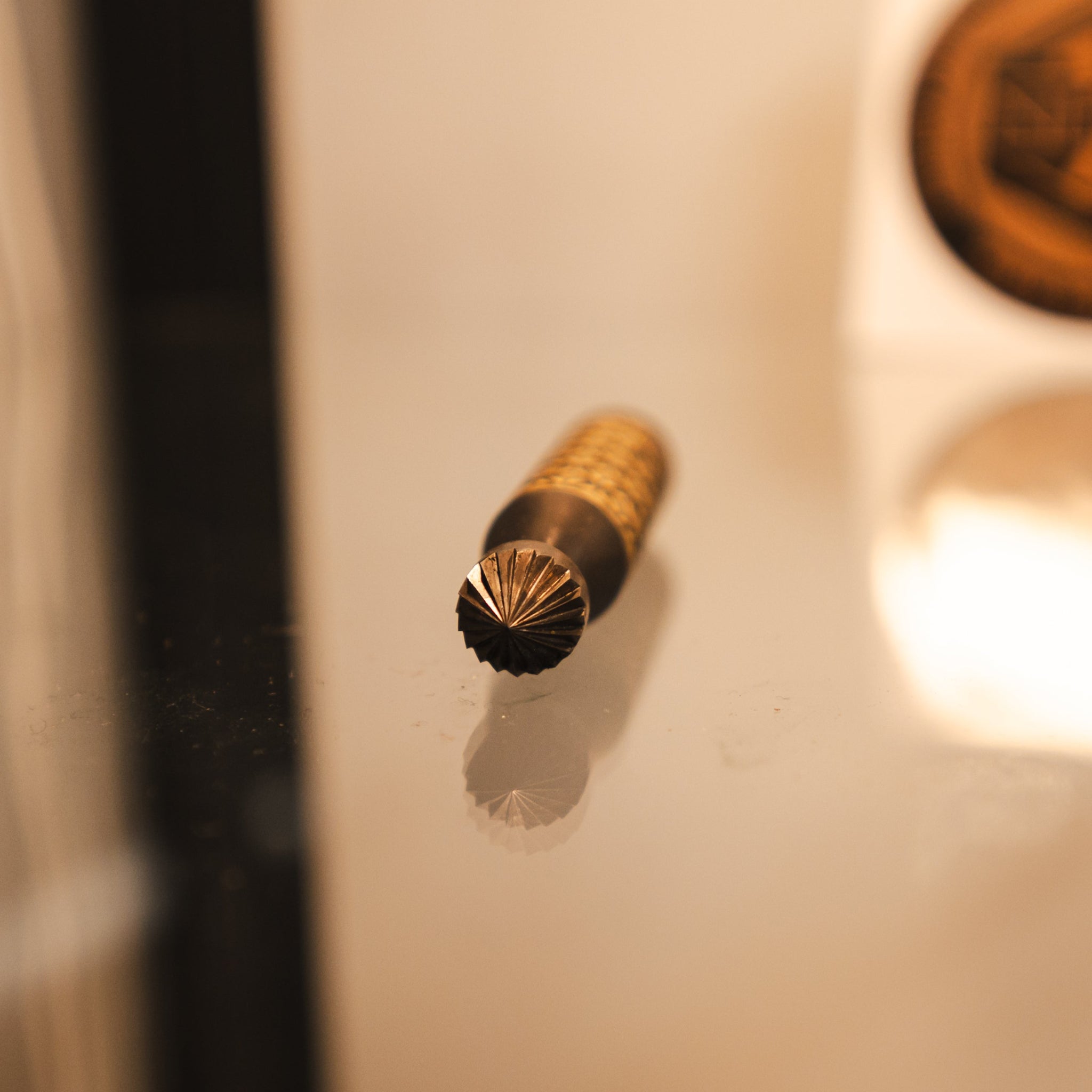 brass and carbide deburring tool