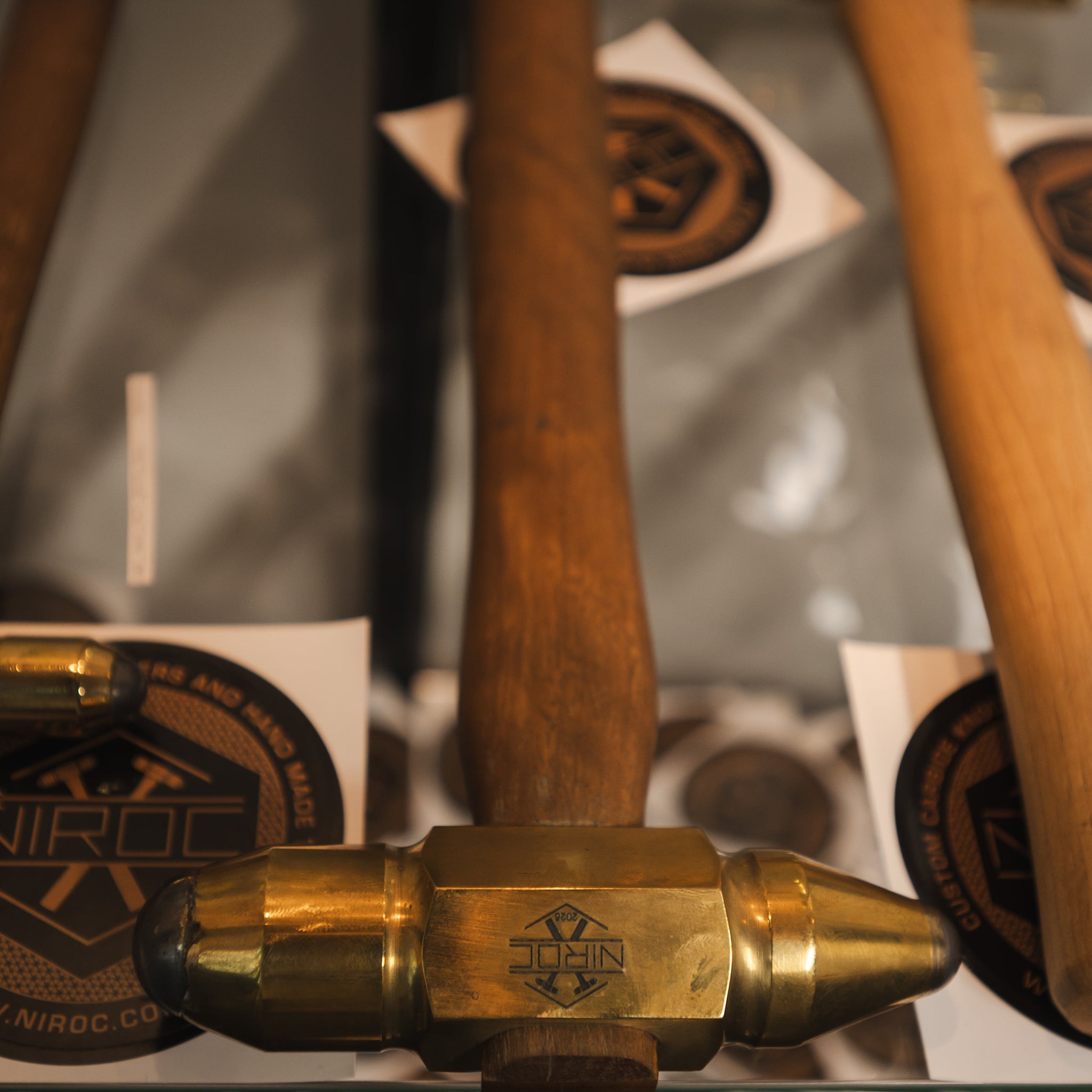large tungsten carbide ball hammer with wooden handle